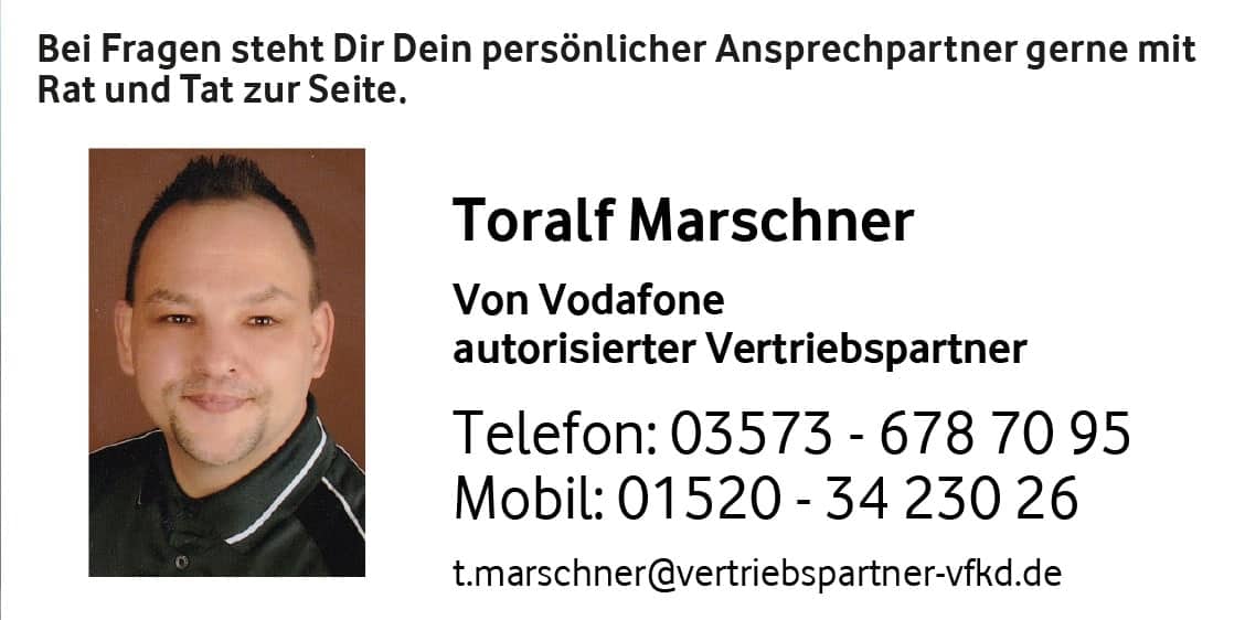 Kontaktdaten des Ansprechpartners Toralf Marschner.